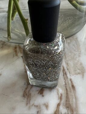Zoya Silver Holographic Glitter Nail Polish